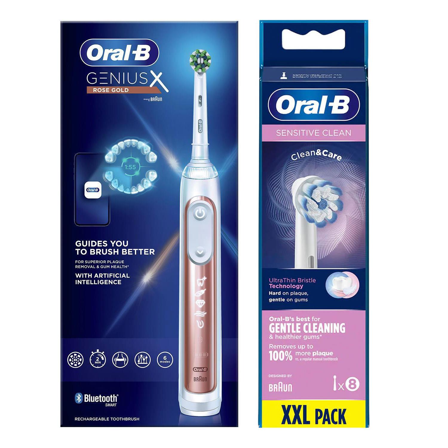 Oral-B GeniusX Wiederaufladbare Elektrische Zahnbürste mit Nachfüllköpfen & Reiseetui - Bild 56 von 62