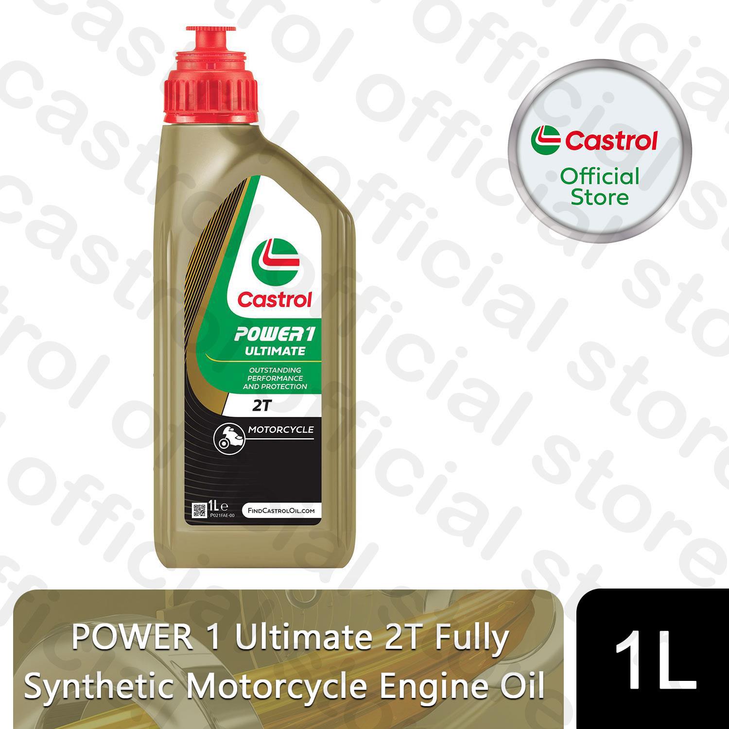 CASTROL POWER 1 2T Motorcycle Engine Oil Ultimate Scooter 2 Stroke 1 Litre - Picture 19 of 23