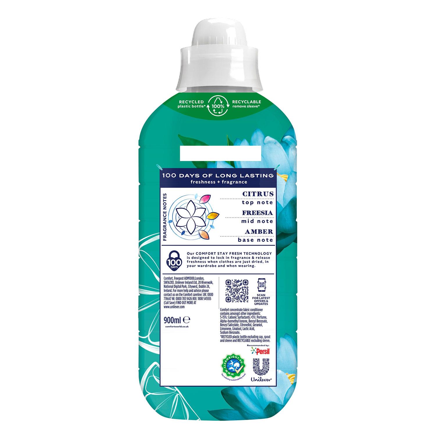Balsamo per tessuti Comfort fragranza duratura + morbidezza ninfea e lime 900 ml 30 W - Foto 38 di 40
