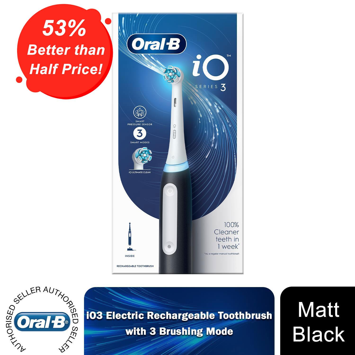 Oral-B iO3 Elektrische Wiederaufladbare Zahnbürste mit 3 Reinigungsmodi - Bild 31 von 40