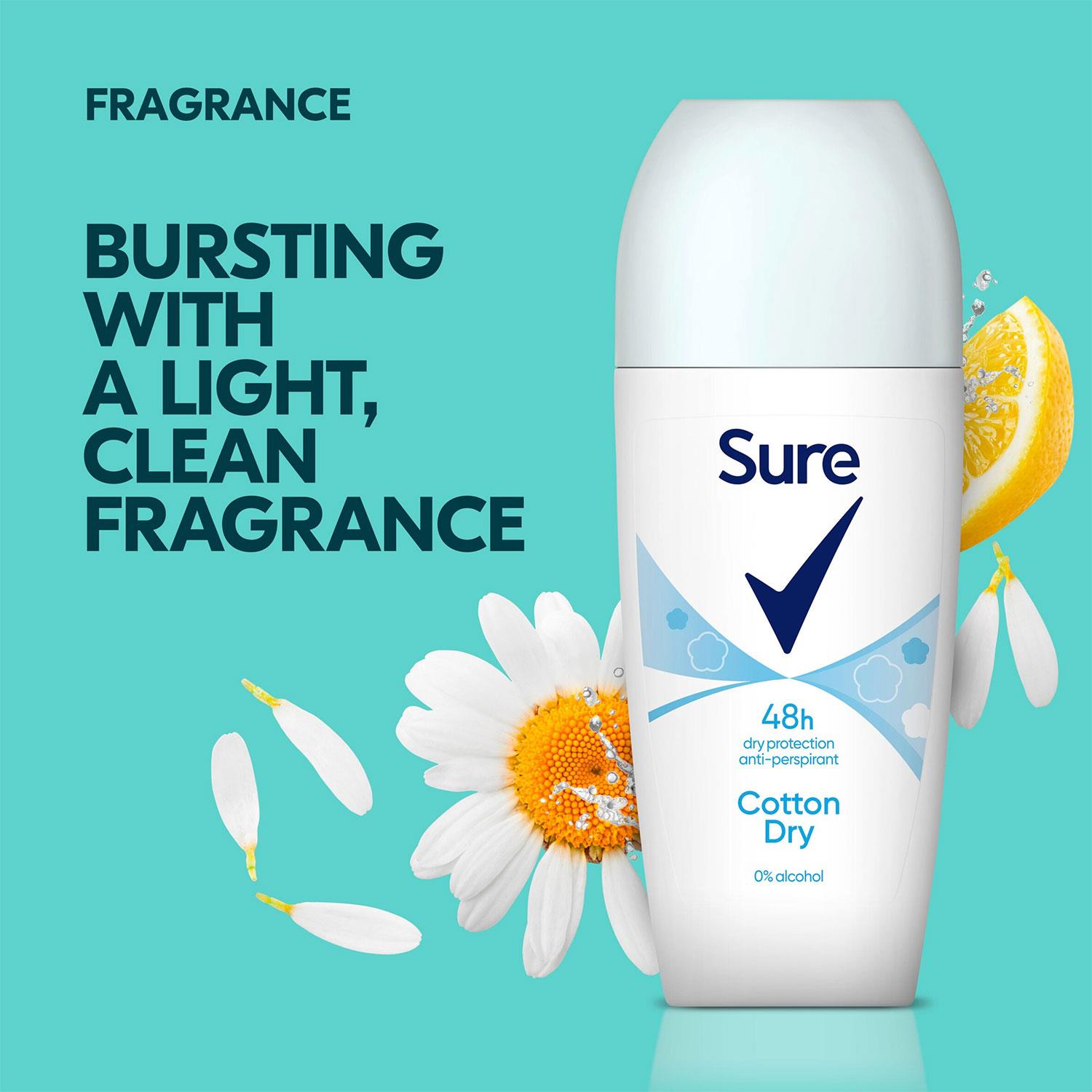 Sure Women Roll On 48 Hours Protection Anti-Perspirant Deodorant 50ml, 3 Pack - Picture 22 of 34