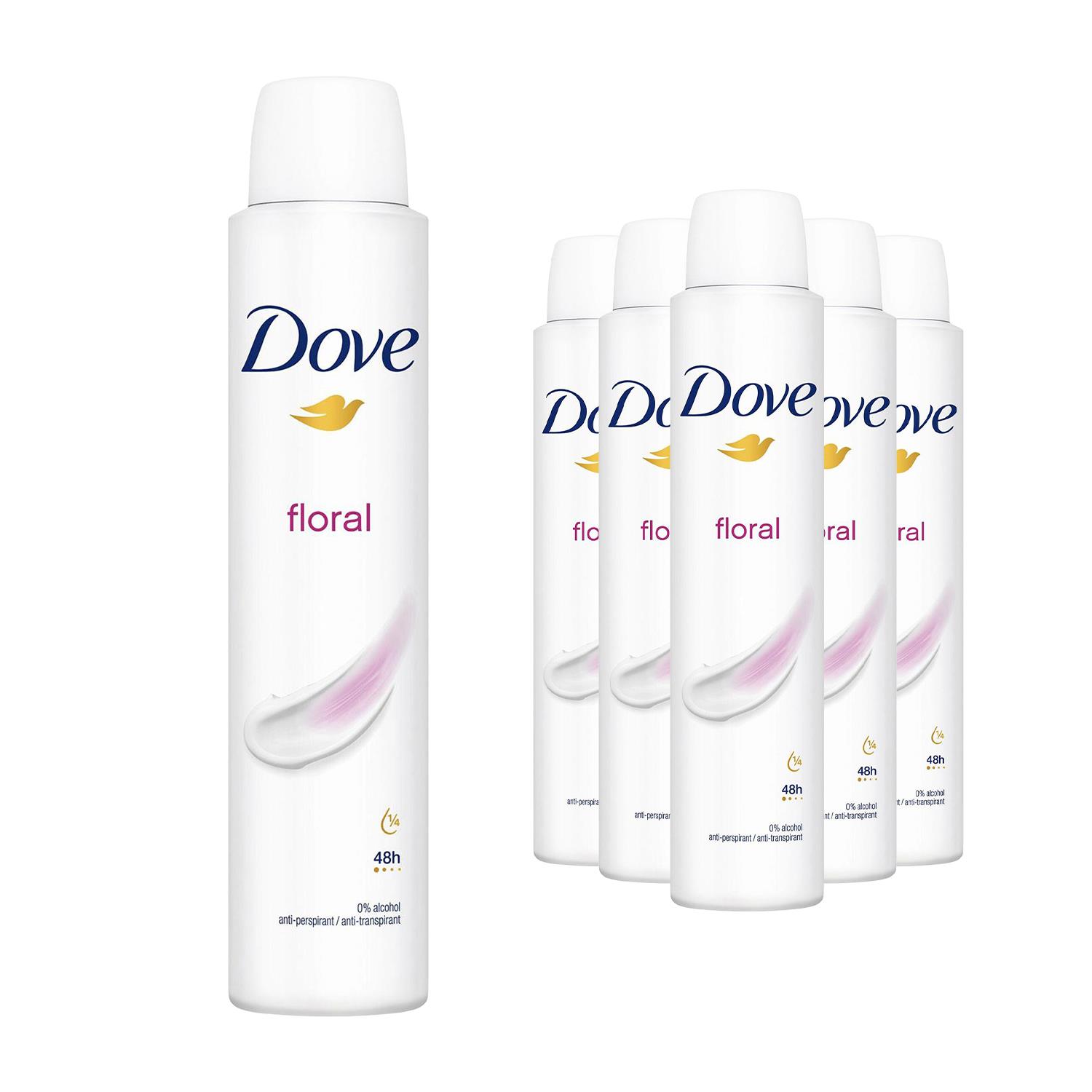 Dove Anti-Perspirant with 48H Sweat Protection Deodorant Spray 200ml, 6 Pack - Picture 33 of 56