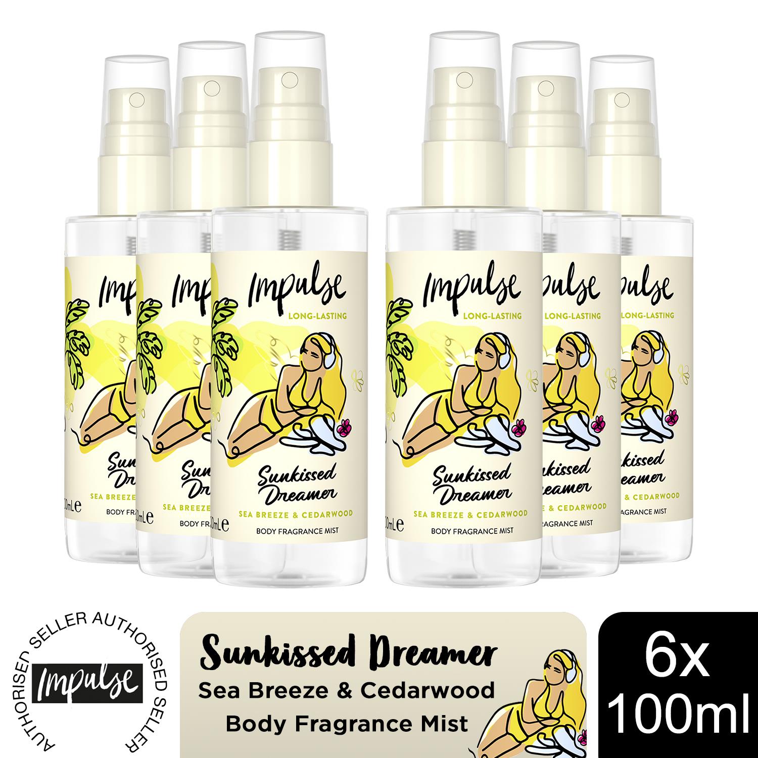Impulse Body Mist with Long Lasting Fresh Fragrance Range for Women 6 Pack,100ml - Picture 45 of 61