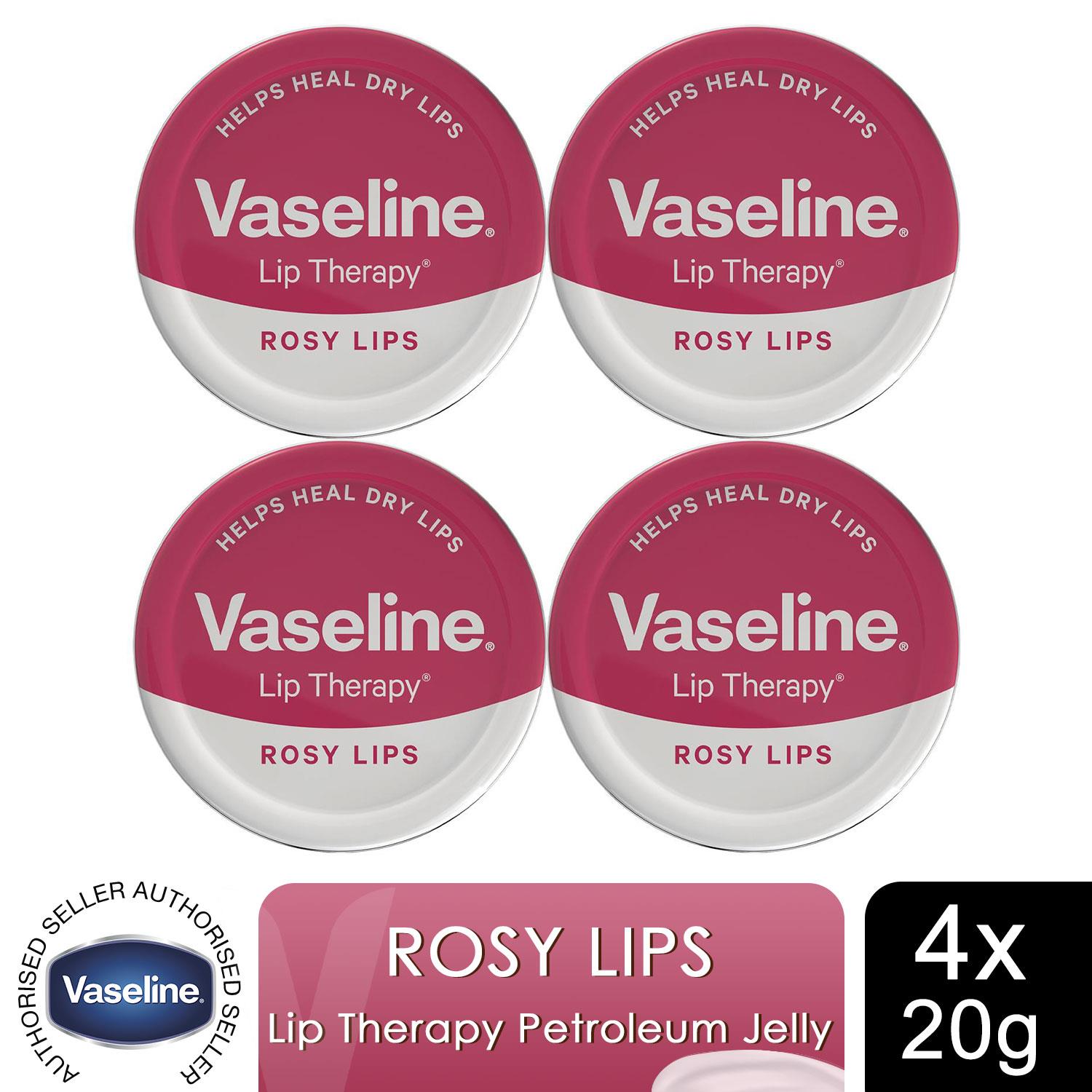 Vaseline Lip Therapy Petroleum Jelly, Rosy Lips/Aloe Vera/Original/Cocoa, 20gm - Picture 41 of 91