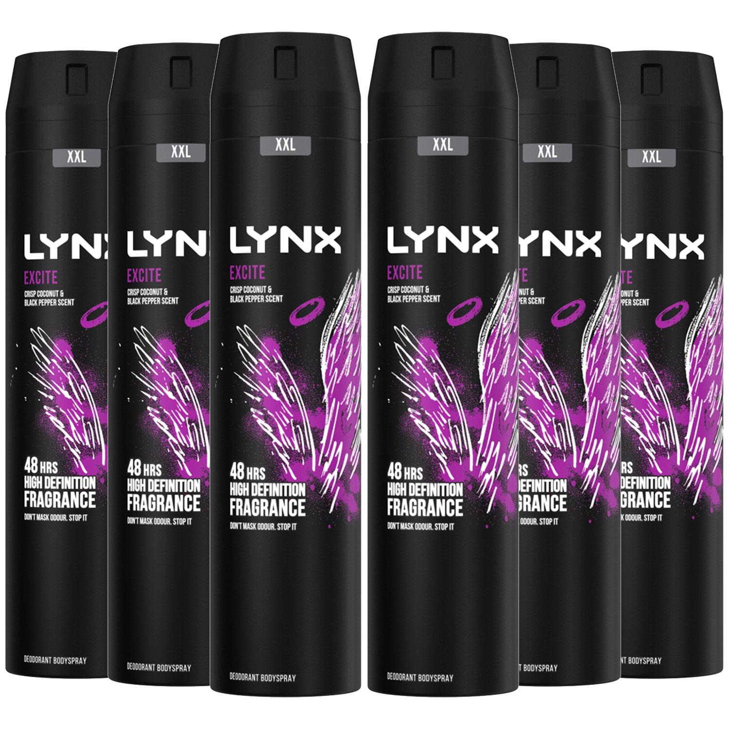 6 Pack Lynx XXL 48H Fresh Deodorant Body Spray,250ml eBay
