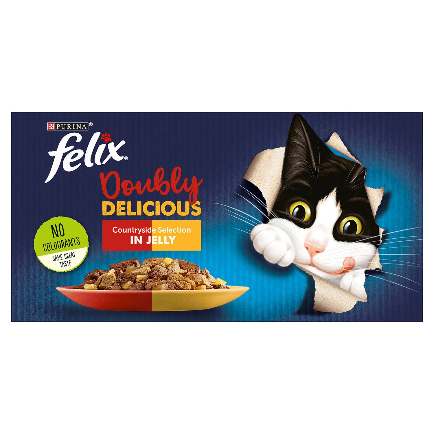 Felix Karma dla dorosłych kotów Podwójnie pyszny wybór na wsi w galaretce - opakowania zbiorcze - Zdjęcie 29 z 33