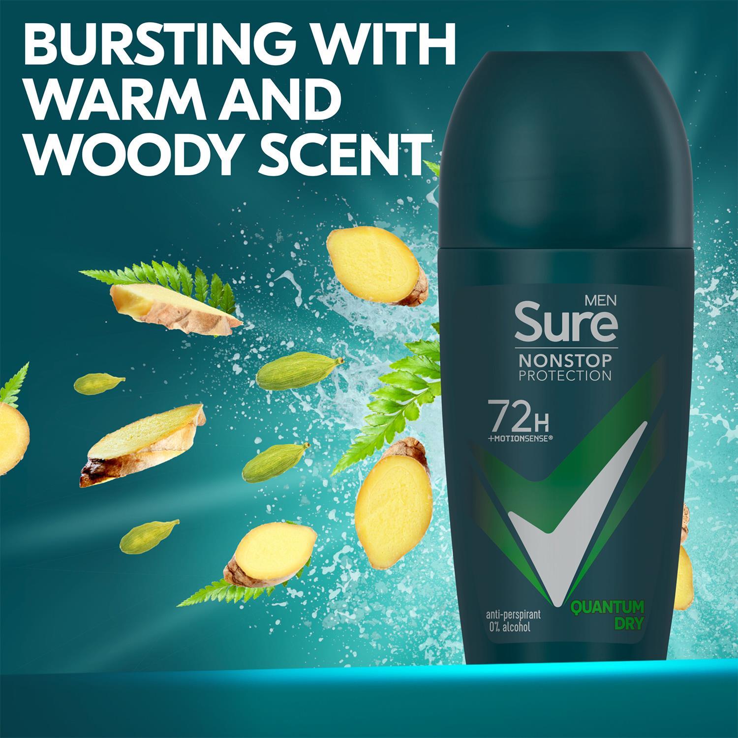 Sure Men Antiperspirant Deodorant Roll On 72H Nonstop Protection 50ml, 24 Pack - Picture 25 of 44