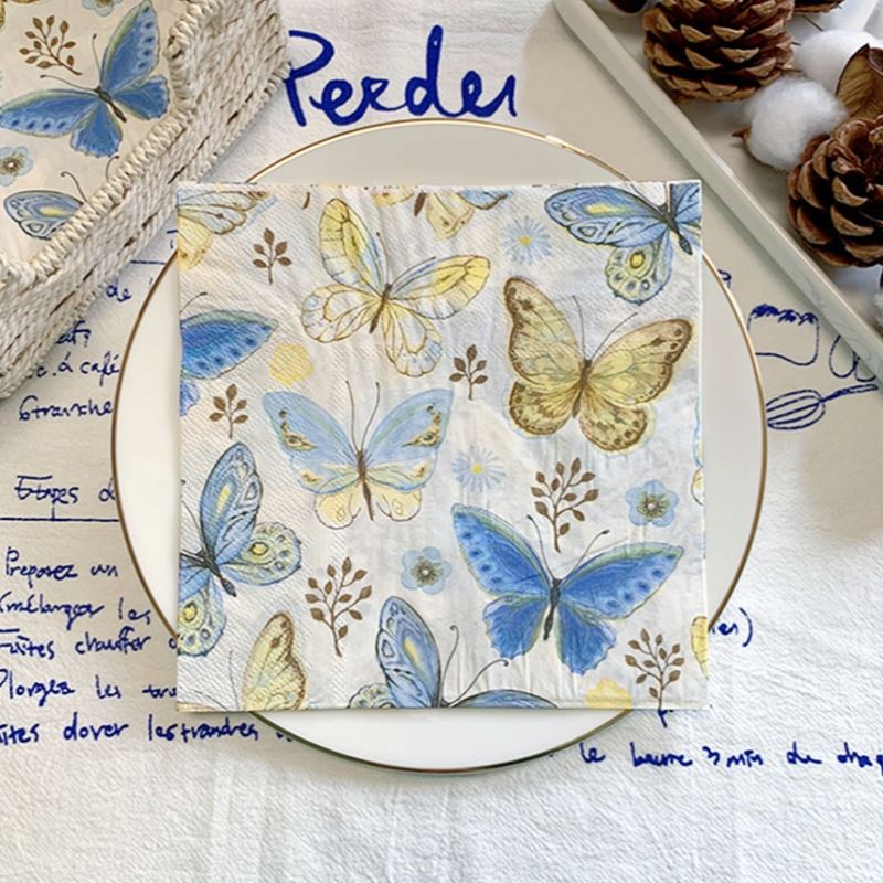 Elegantes Servilletas Mariposa - Ecológicas Paquete de 20 para Cualquier Ocasión - Imagen 8 de 34