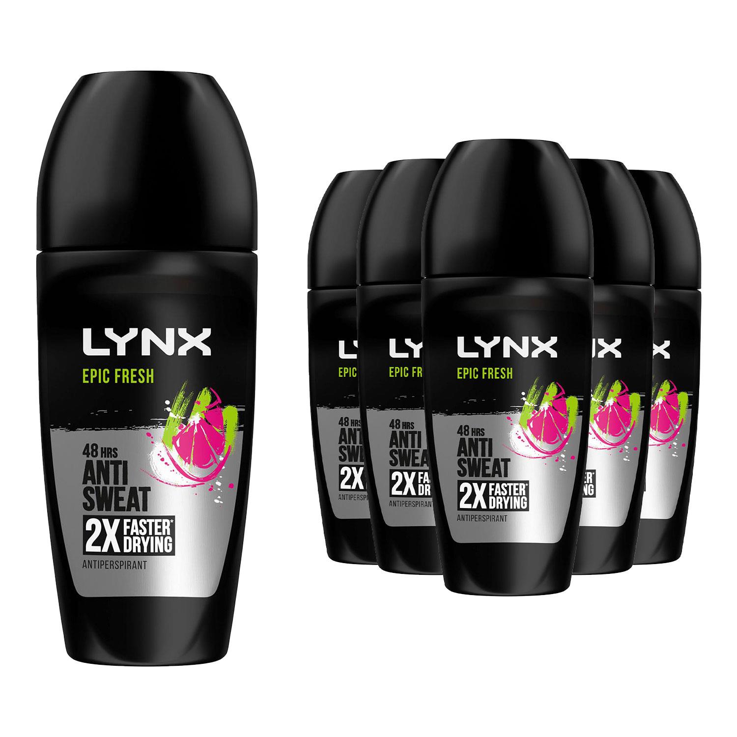 Lynx Africa, Epic Fresh or Sunset Fresh Anti-Perspirant Roll On 50ml, 6 Pack - Picture 30 of 35