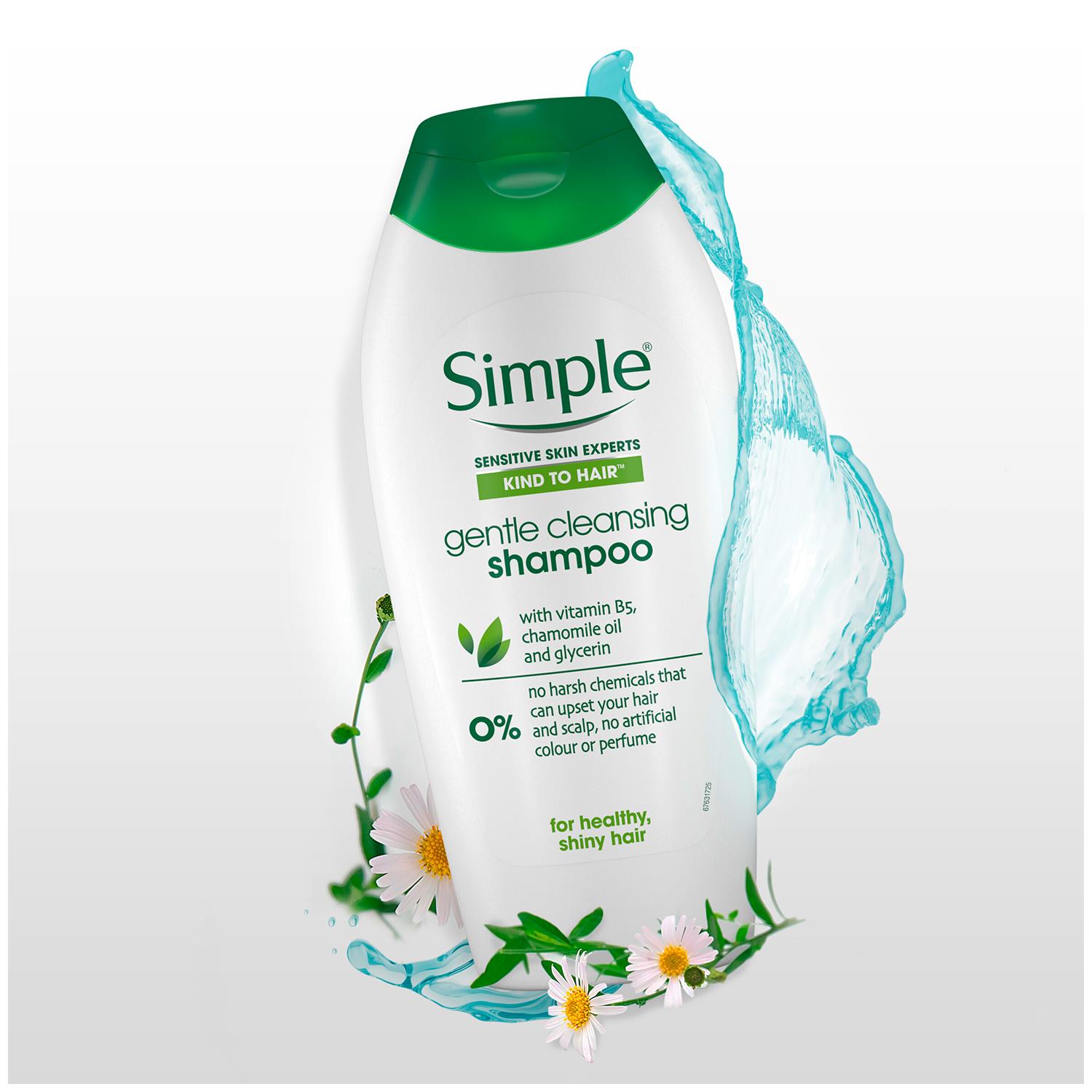 6 x 400ml Simple Kind to Hair Gentle Care Shampoo with Vitamin B5 - Picture 11 of 20