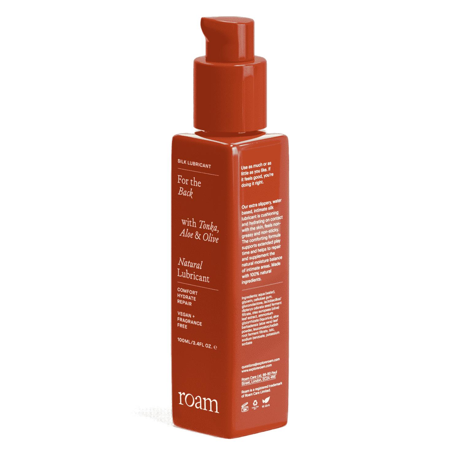 Roam Back Lubricant Vegan & Water Based Suitable for Sensitive Skin, 100ml