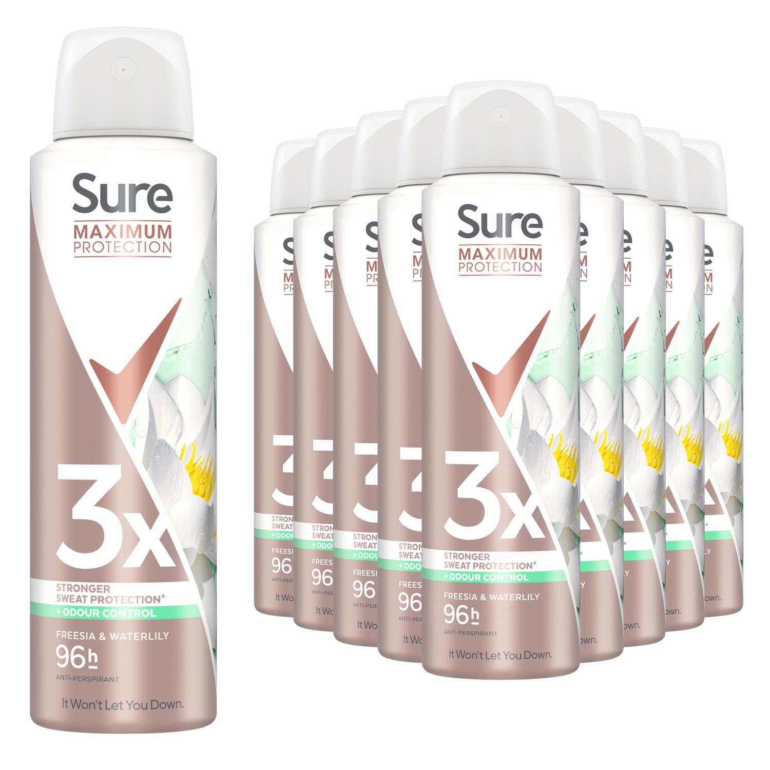 Sure Women Anti-Perspirant 96H Maximum Protection Deo 150ml, Select Scent & Pack - Picture 114 of 200