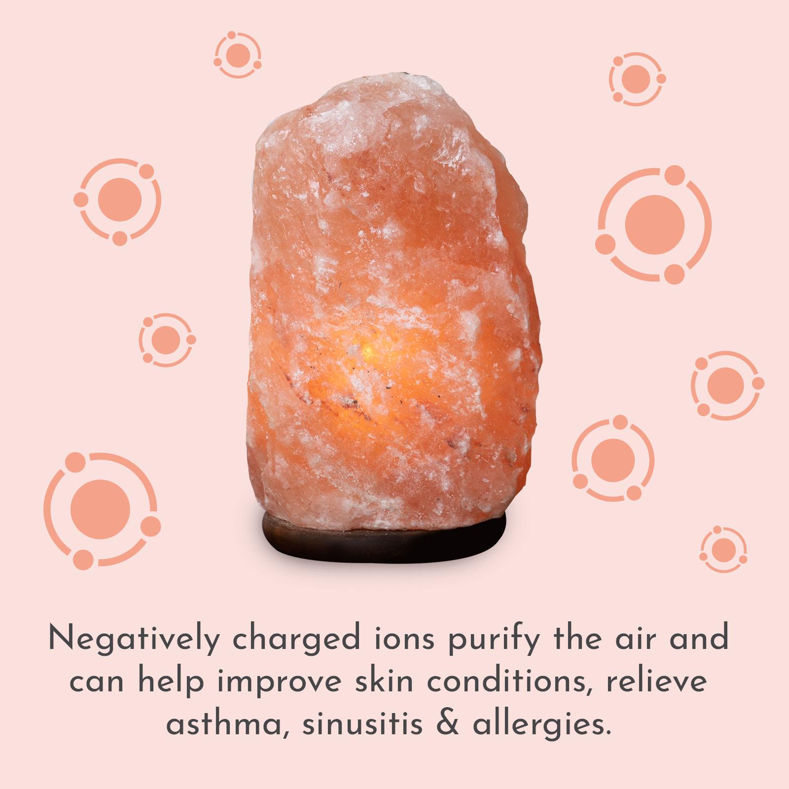 Haven Himalayan Crystal Handcrafted Salt Lamp Wooden Base Small - Medium - Large - Picture 26 of 31
