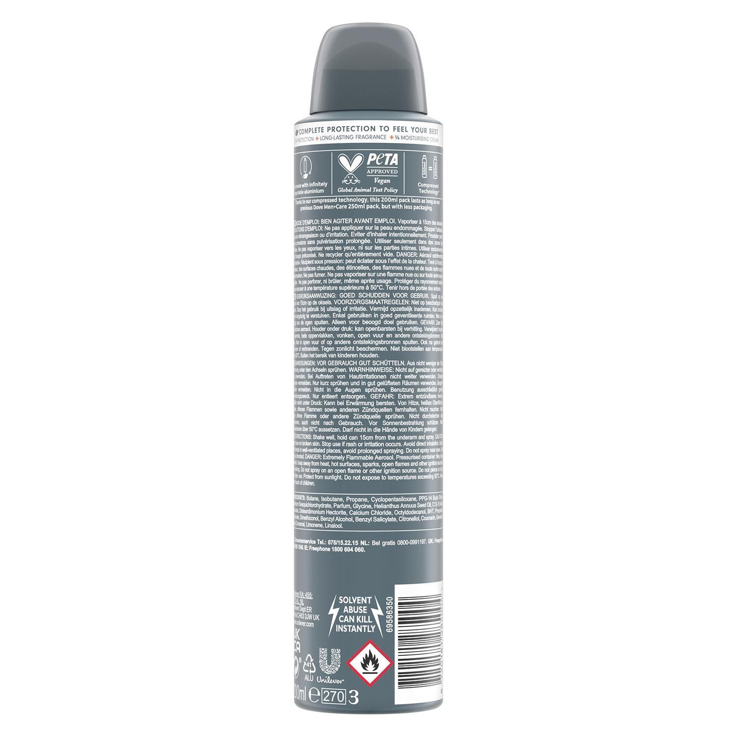 Dove Anti-Perspirant Men+Care Advanced 72H Protection Deodorant, 200ml - Picture 384 of 401