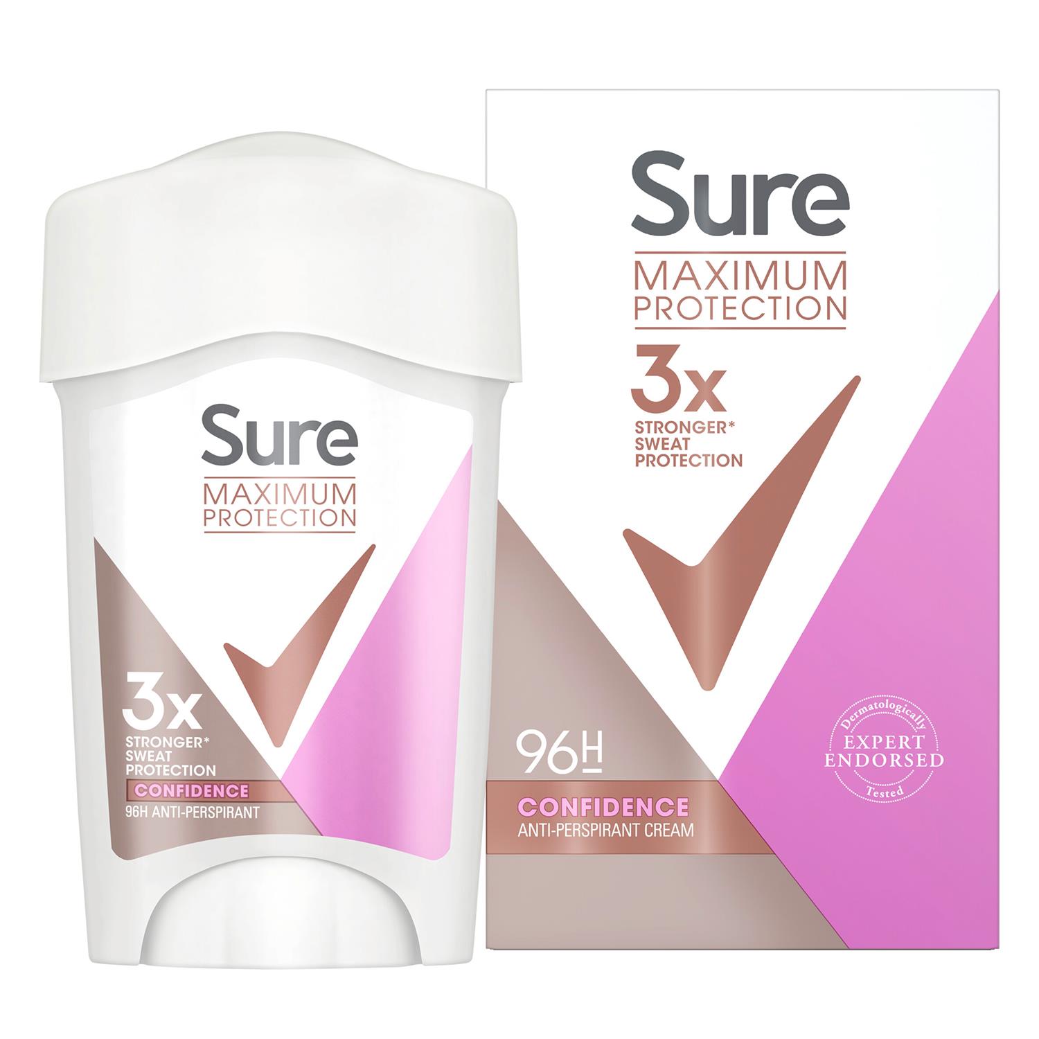 Sure Women Maximum Protection Anti-Perspirant Deodorant Cream, 45ml - Picture 116 of 142