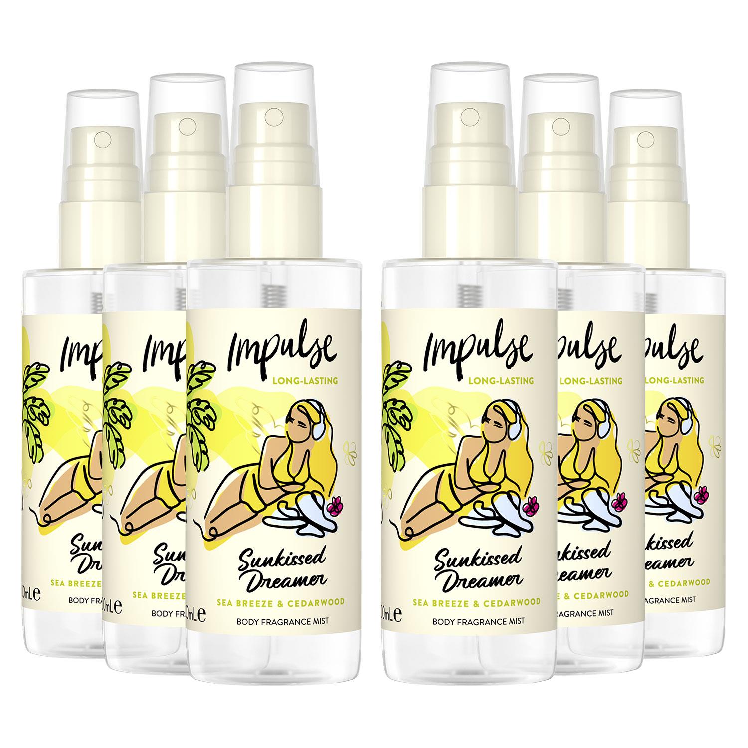 Impulse Body Mist with Long Lasting Fresh Fragrance Range for Women 6 Pack,100ml - Picture 53 of 61