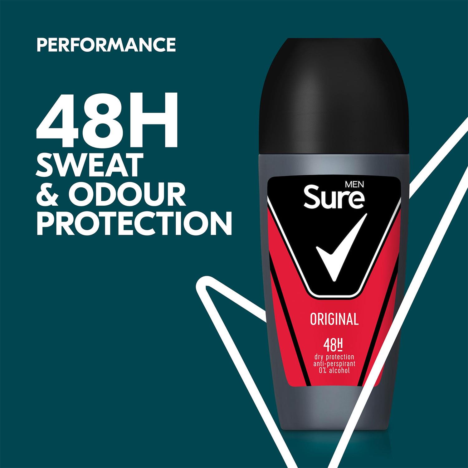 Sure Men Anti-Perspirant 48H Protection Roll On Deo Original or Sensitive, 50ml - Picture 12 of 118