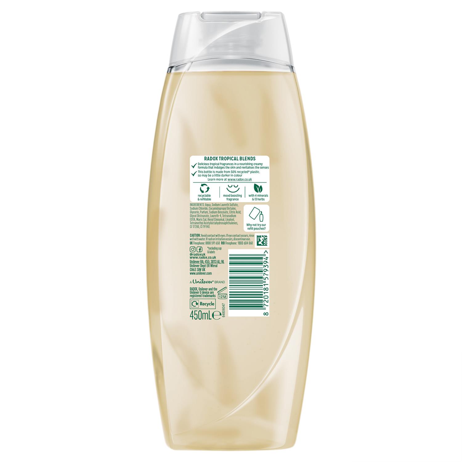 6x Radox Mineral Therapy Feel Nourished, Restored or Indulged Shower Cream,450ml - Picture 16 of 25
