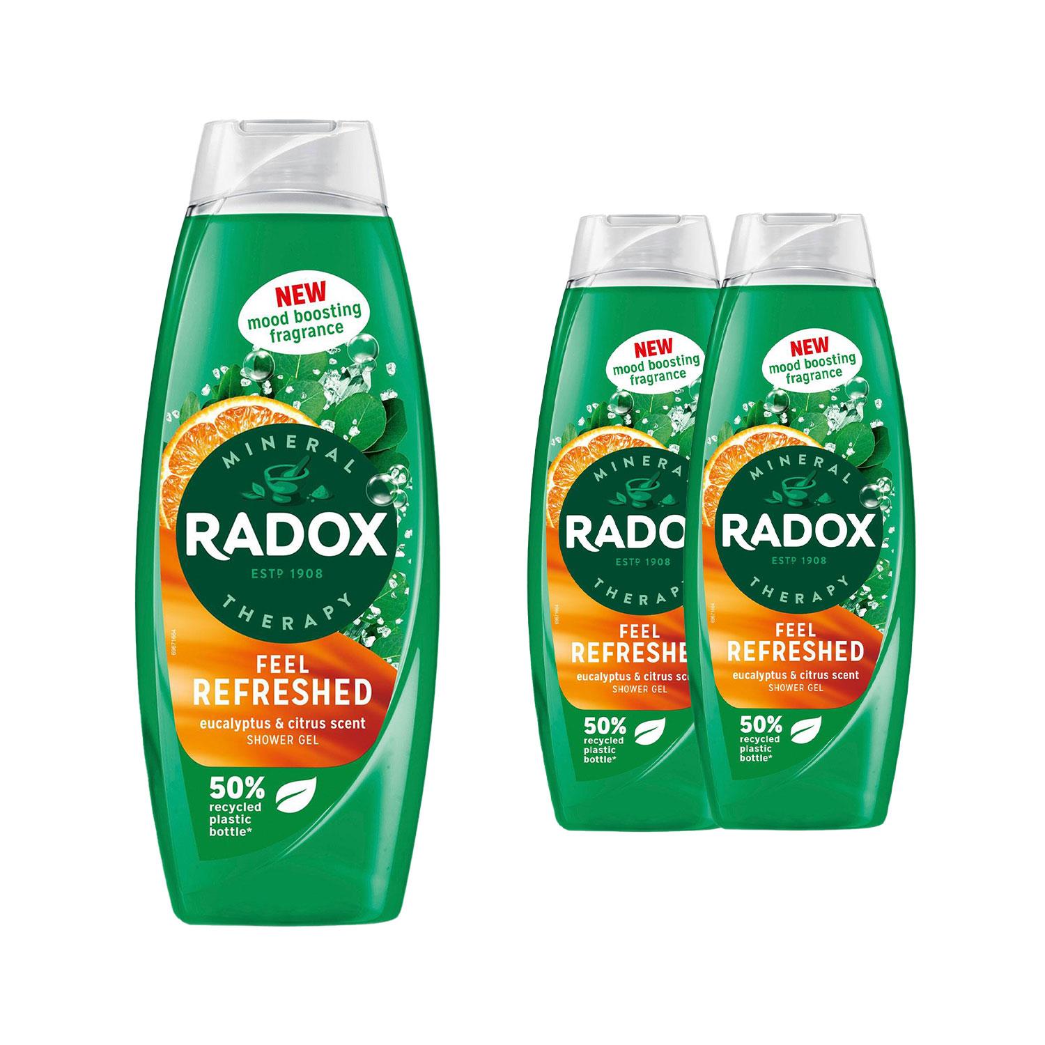 Gel de ducha terapia mineral Radox con nueva fragancia estimulante del estado de ánimo 675 ml, paquete de 3 - Imagen 37 de 45