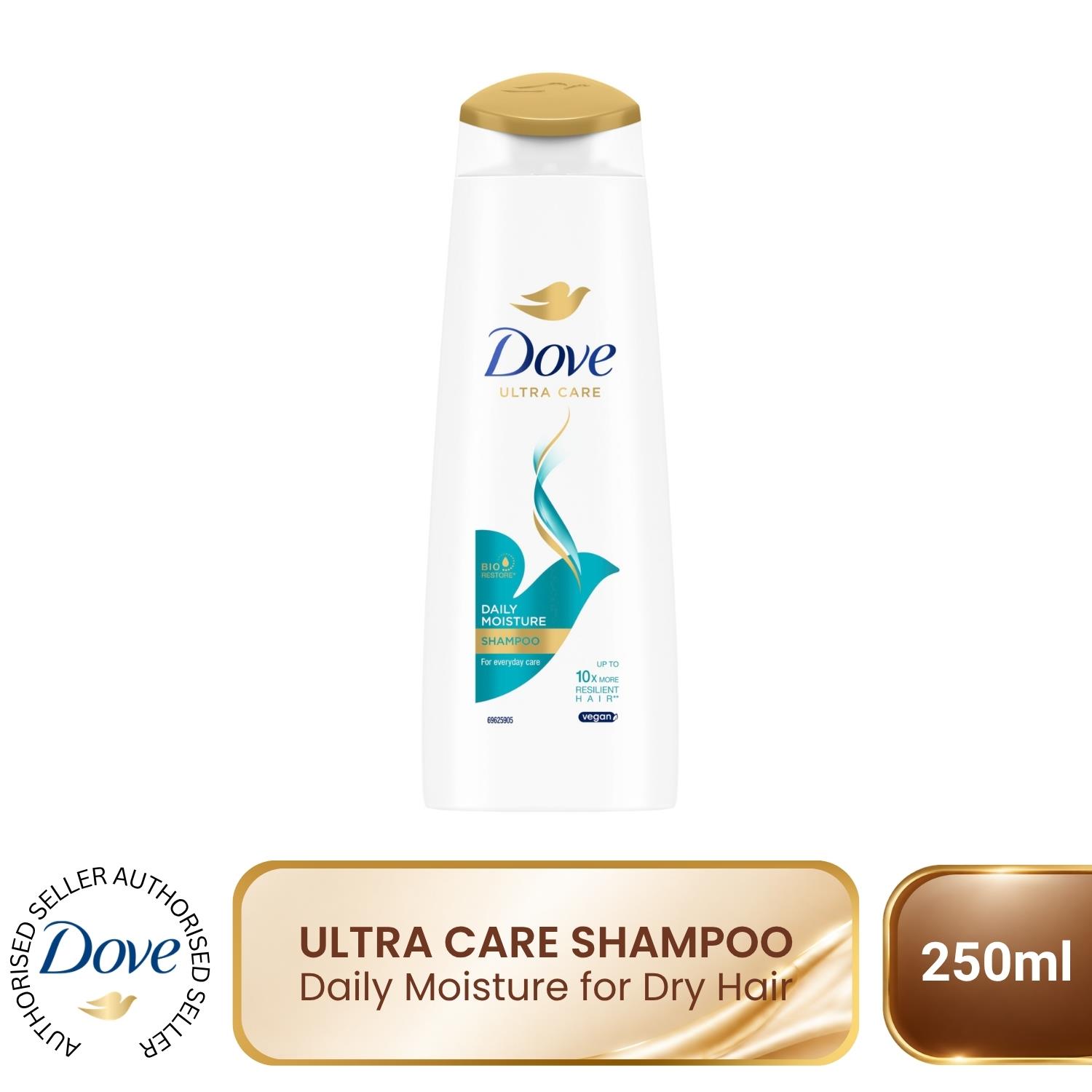 Dove Daily Moisture Shampoo - 250ml - Normal & Dry Hair - Hair Repair & Protection - Image 6