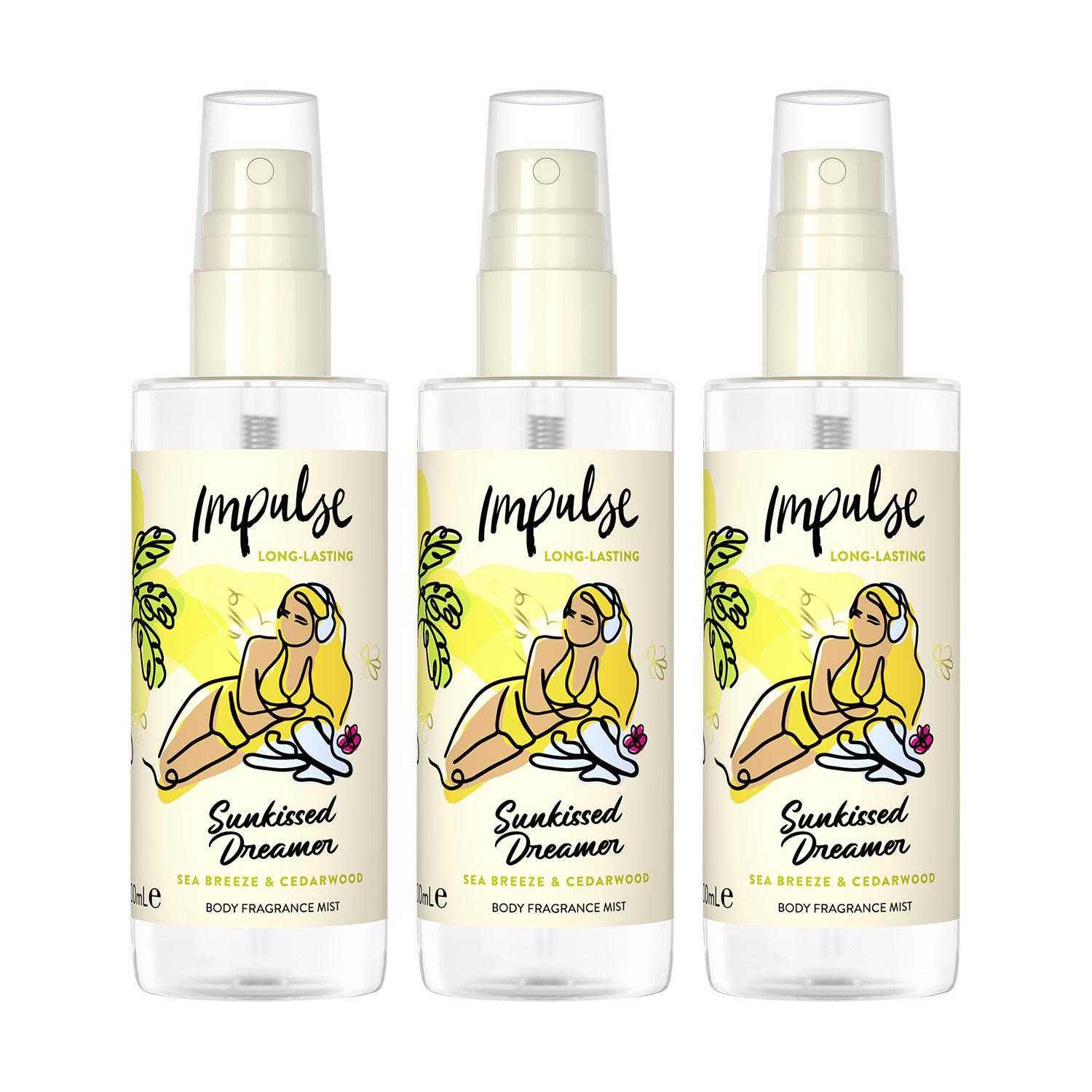 Impulse Body Mist with Long Lasting Fresh Fragrance Range for Women 3 Pack,100ml - Picture 53 of 61