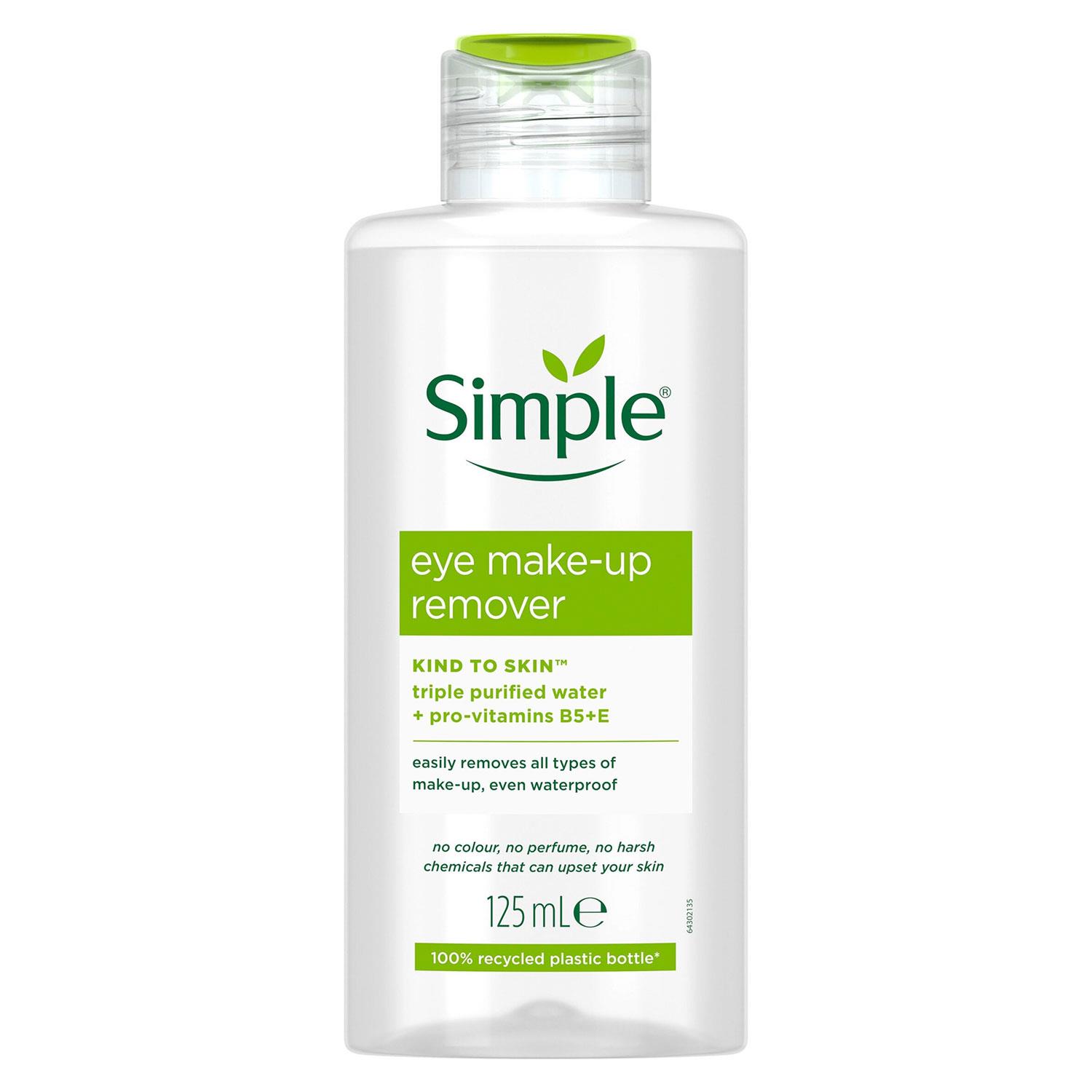 Simple Kind to Skin Eye Make-up Remover for All Skin Types, 125ml, 6 or 12pk - Picture 22 of 23