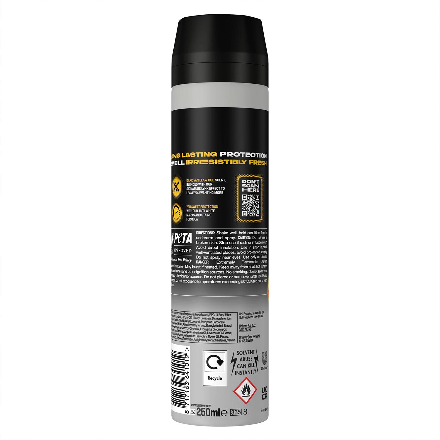Lynx XXL Antitranspirant 72 Stunden Schweißschutz Deodorant Spray 250ml, 36er-Pack - Bild 51 von 79