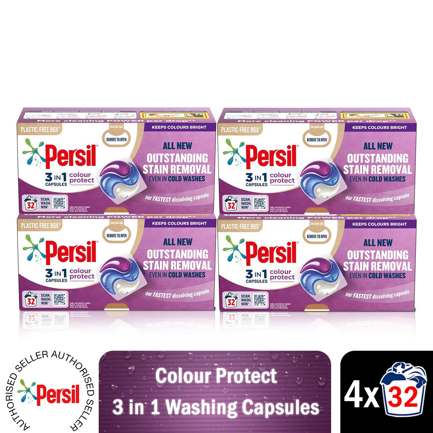 Persil 3-in-1 Washing Capsules, Colour Protect, Bio or Non-bio, 32 Washes - Picture 56 of 130