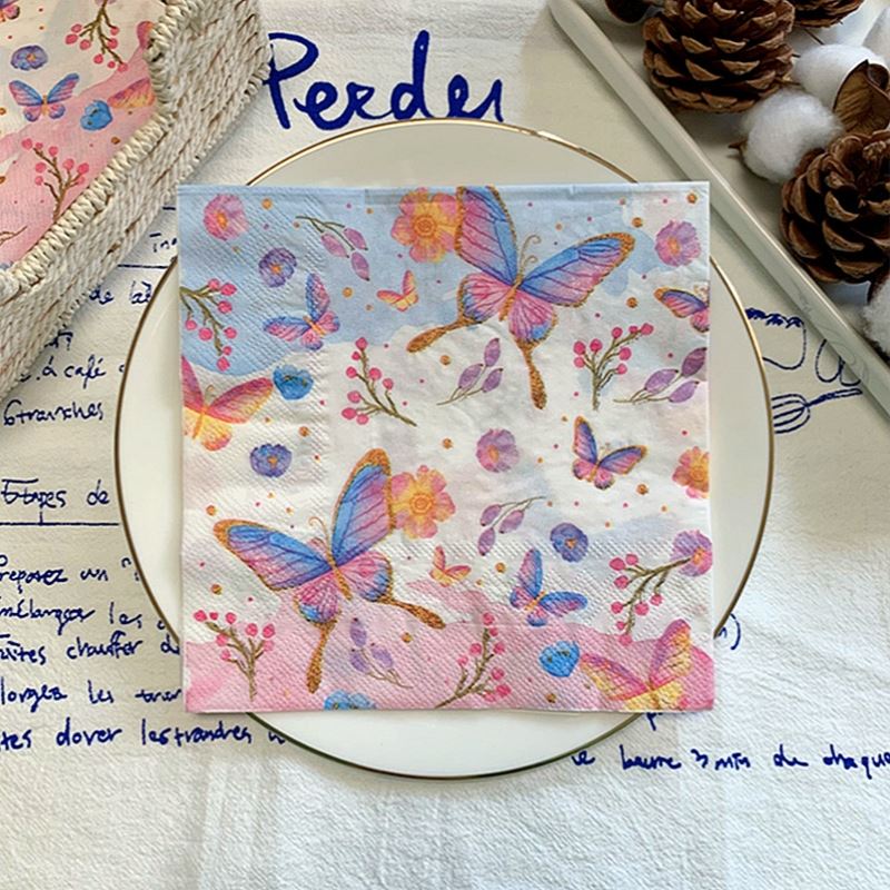 Elegantes Servilletas Mariposa - Ecológicas Paquete de 20 para Cualquier Ocasión - Imagen 7 de 34