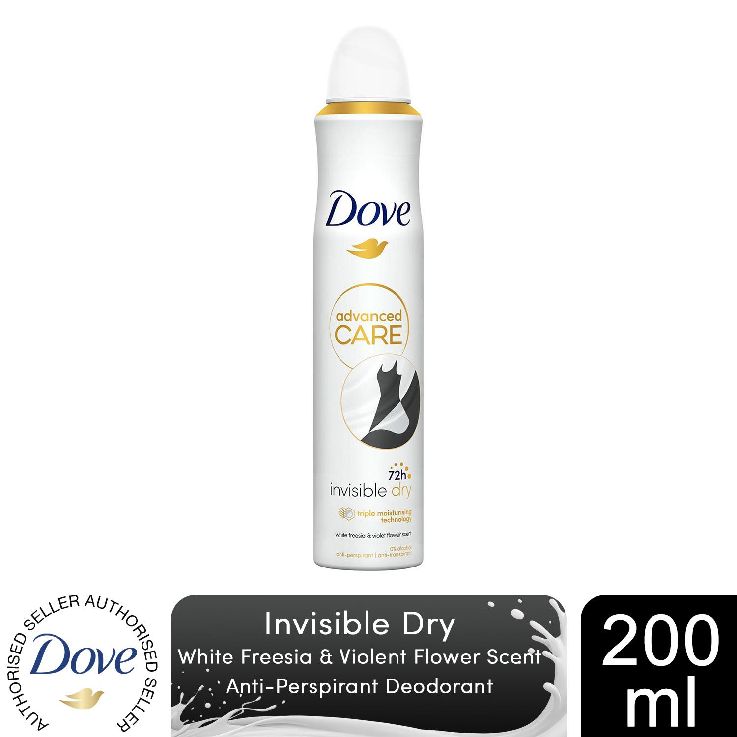 Dove Advanced Care Antiperspirant 72H Protection Deodorant Spray for Women,200ml - Picture 86 of 370