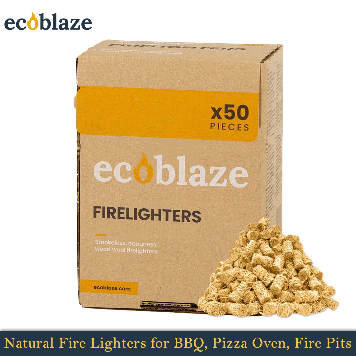 Encendedores naturales Ecoblaze lana de madera para horno de pizza, fogatas y chimeneas - Imagen 12 de 39