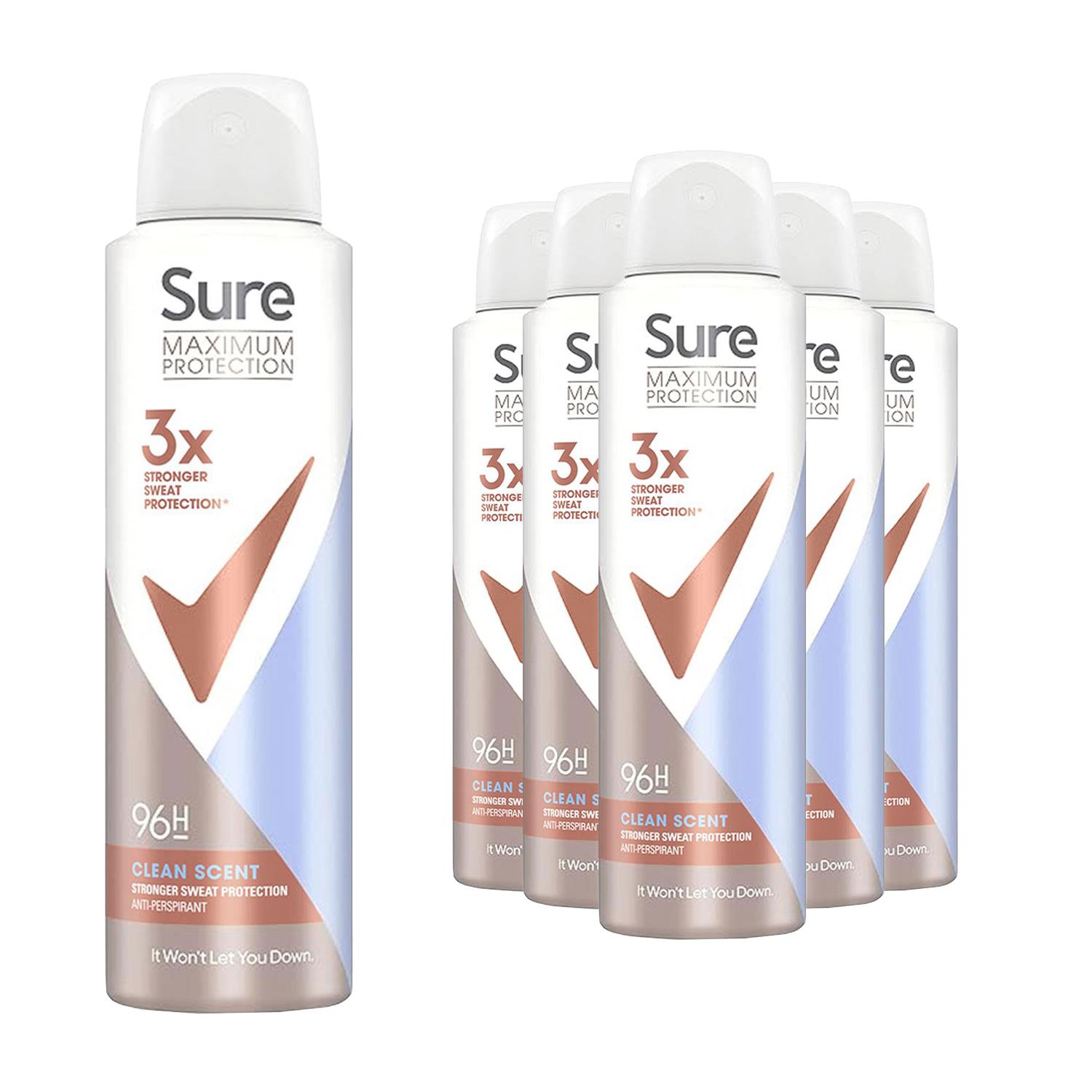 Sure Women Anti-Perspirant 96H Maximum Protection Deo 150ml, Select Scent & Pack - Picture 50 of 200