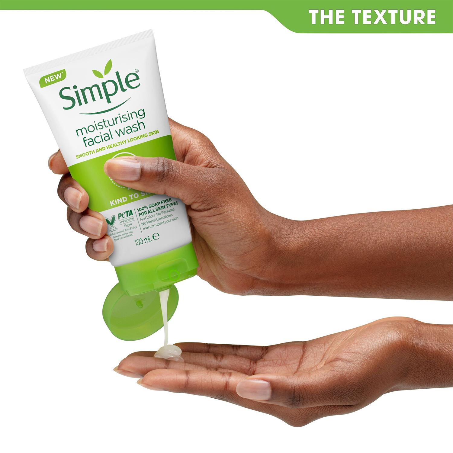 2x150ml Simple Kind to Skin Moisturising/Purifying FacialWash for Sensitive Skin - Picture 30 of 36