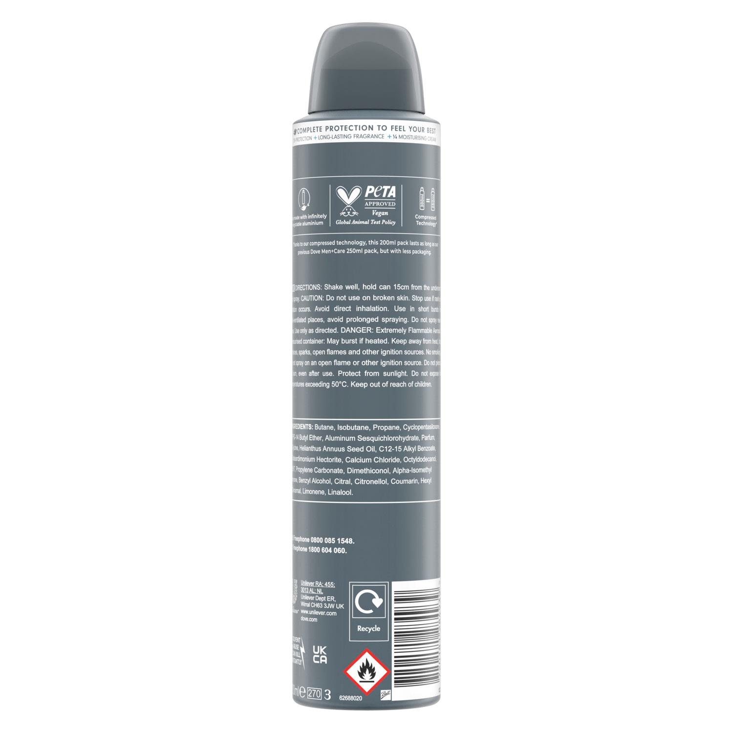 Dove Anti-Perspirant Men+Care Advanced 72H Protection Deodorant, 200ml - Picture 363 of 401