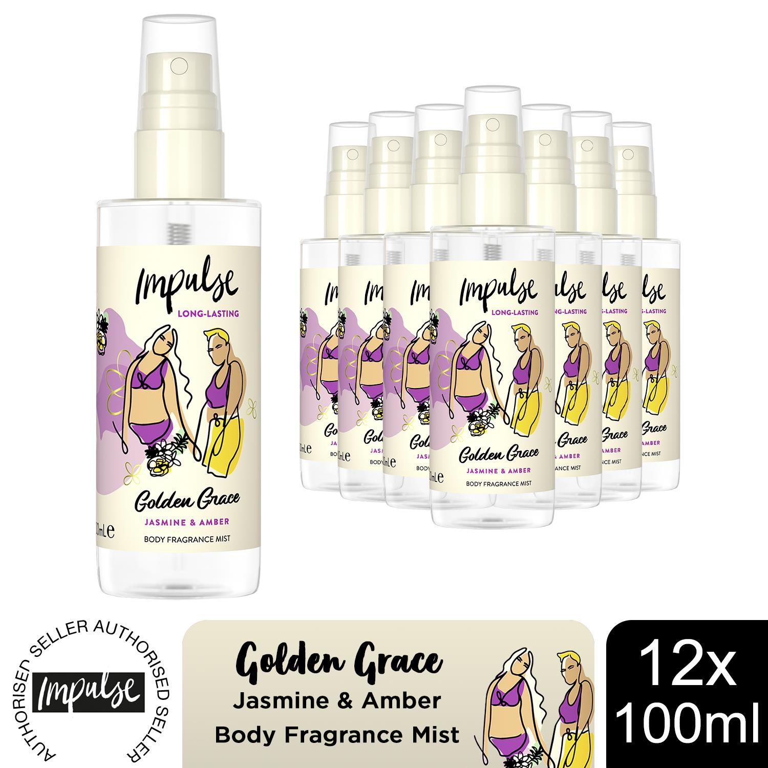 Impulse Body Mist with Long Lasting Fresh Fragrance Range for Women 12 Pk,100ml - Picture 21 of 61