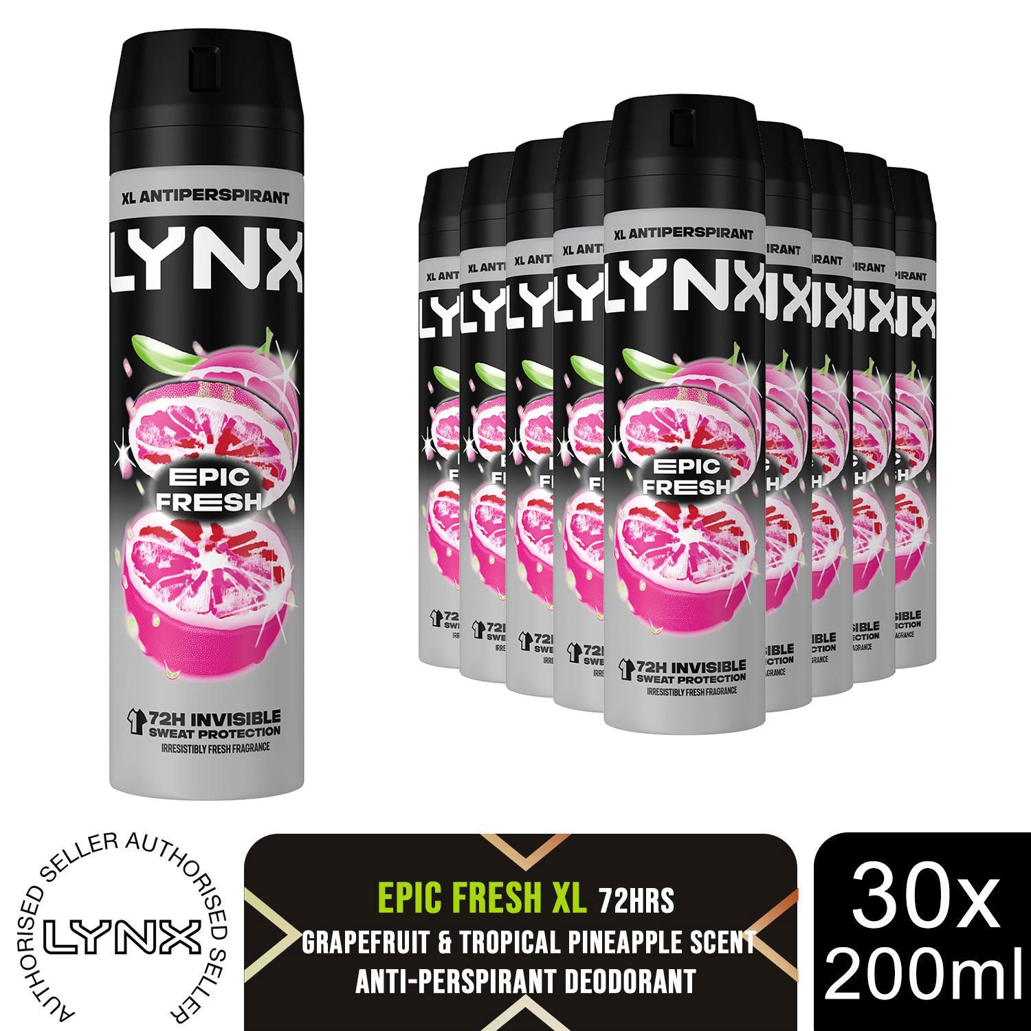 Lynx XL Anti-Perspirant 72-Hour Sweat Protection Deodorant 200ml, 30 Pack - Picture 23 of 60