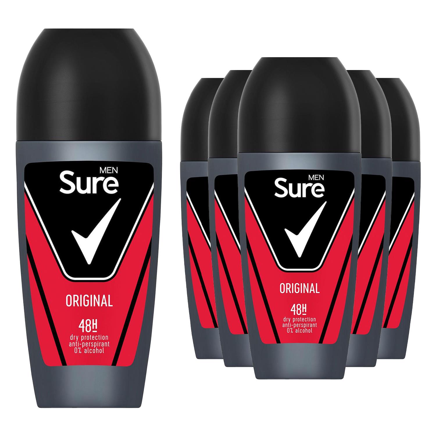 Sure Men Anti-Perspirant 48H Protection Roll On Deo Original or Sensitive, 50ml - Picture 43 of 118