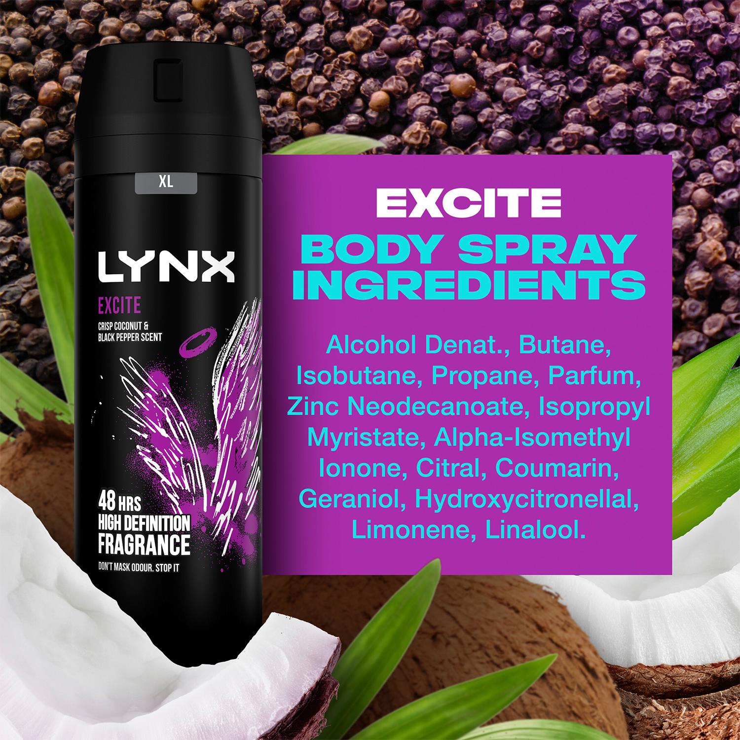 Lynx XL 48-Hour High Definition Fragrance Body Spray Deodorant, 200ml - Picture 29 of 74