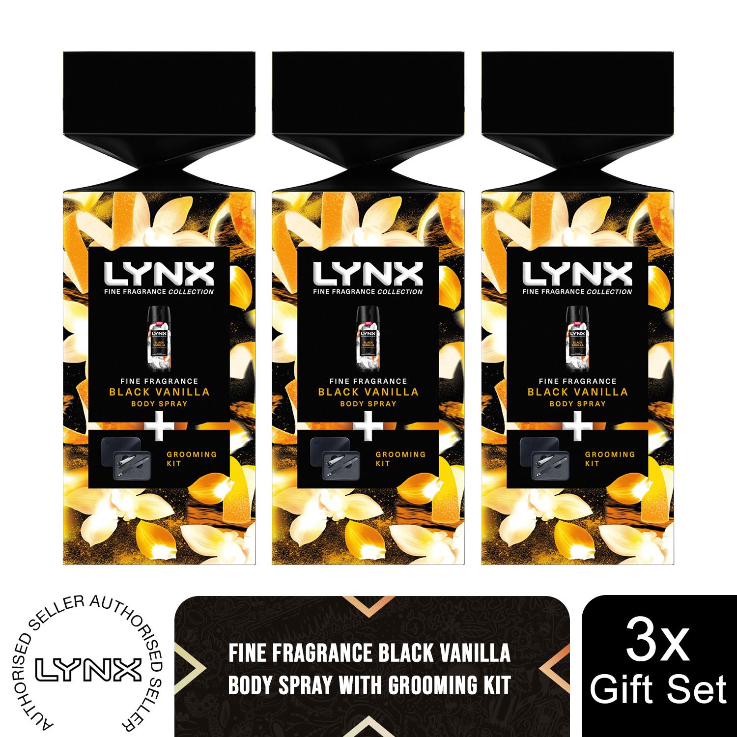 Lynx Fine Fragrance Black Vanilla Body Spray Gift Set for Him with Grooming Kit - Bild 23 von 36