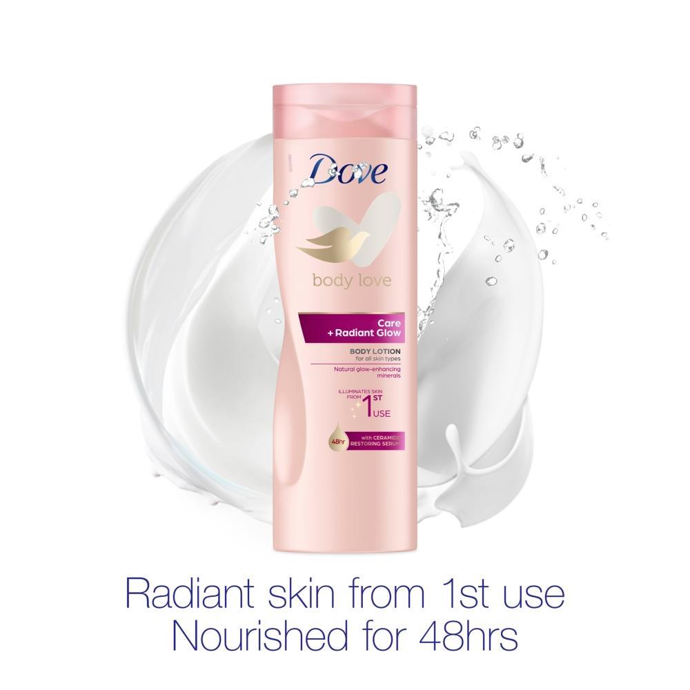 Dove Body Lotion Body Love Care+Radiant Glow for All Skin Types 400ml, 3 or 6 Pk - Picture 19 of 25