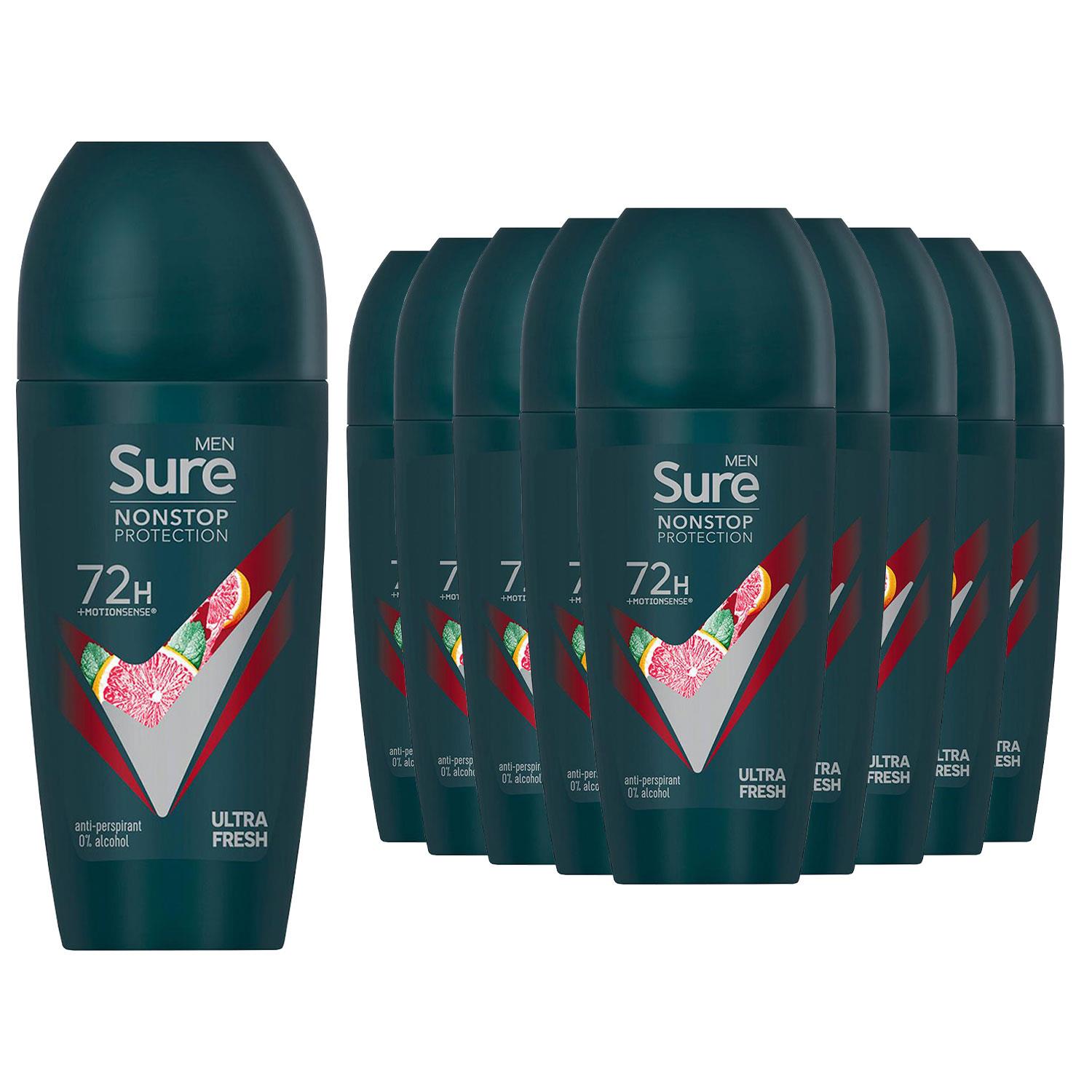 Sure Men Antiperspirant Deodorant Roll On 72H Nonstop Protection 50ml, 24 Pack - Picture 44 of 44