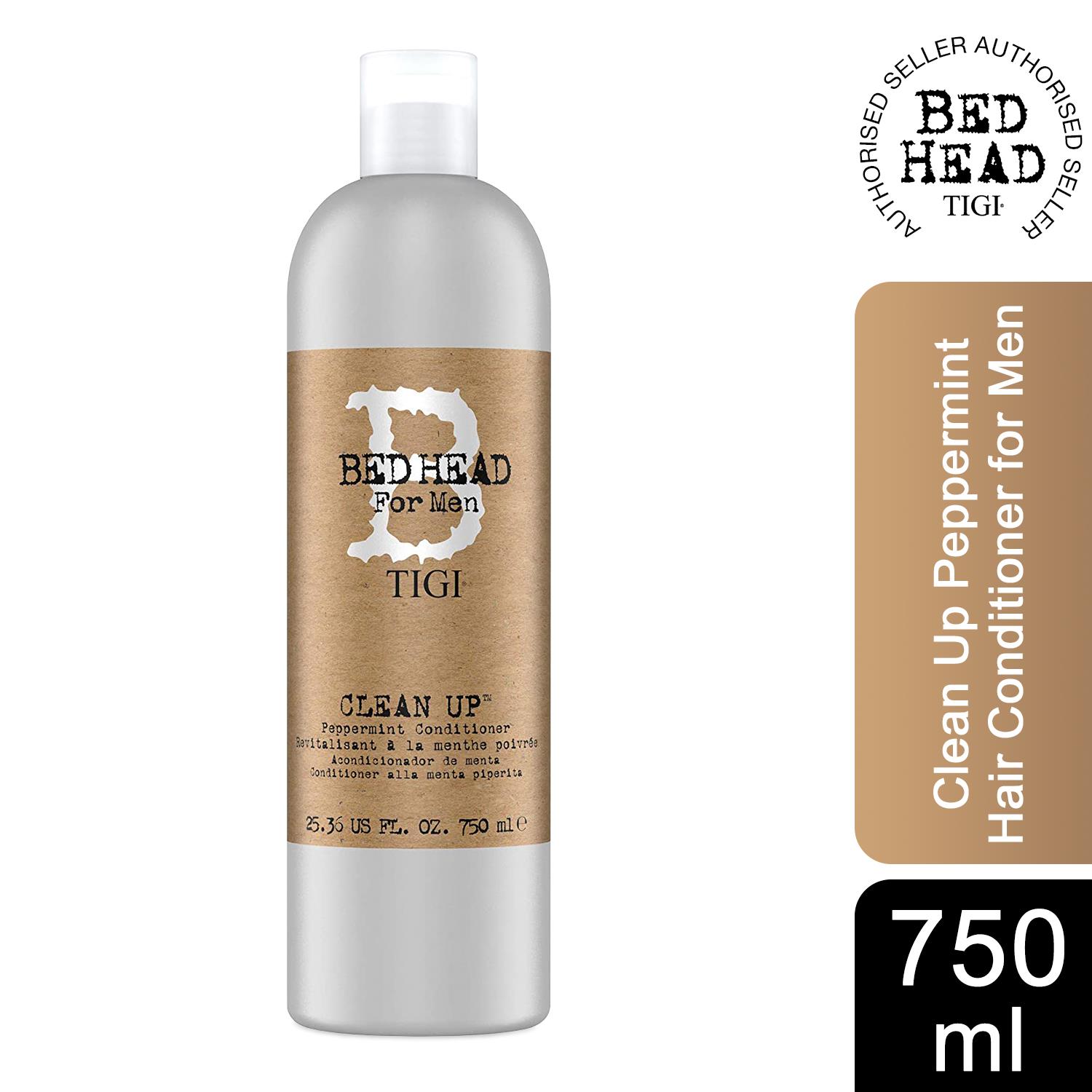 Bed Head by Tigi Clean Up Peppermint Daily Hair Conditioner for Men, 750ml