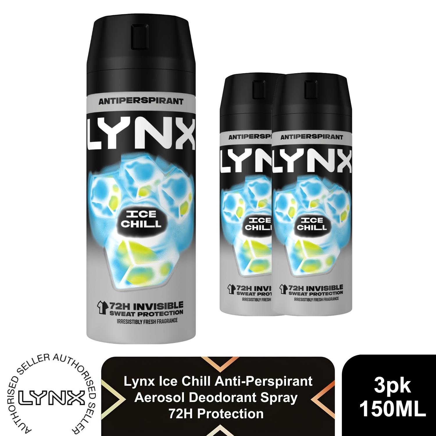 Lynx 72H Multi Fragrance Anti-Perspirant Deodorant 150ml, 3 Pack