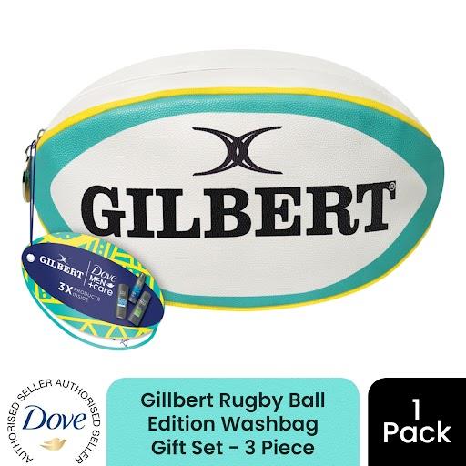 Dove Unisex Brown 1X Gilbert Rugby Ball Edition Washbag Gift Set 3 Piece - Image 2