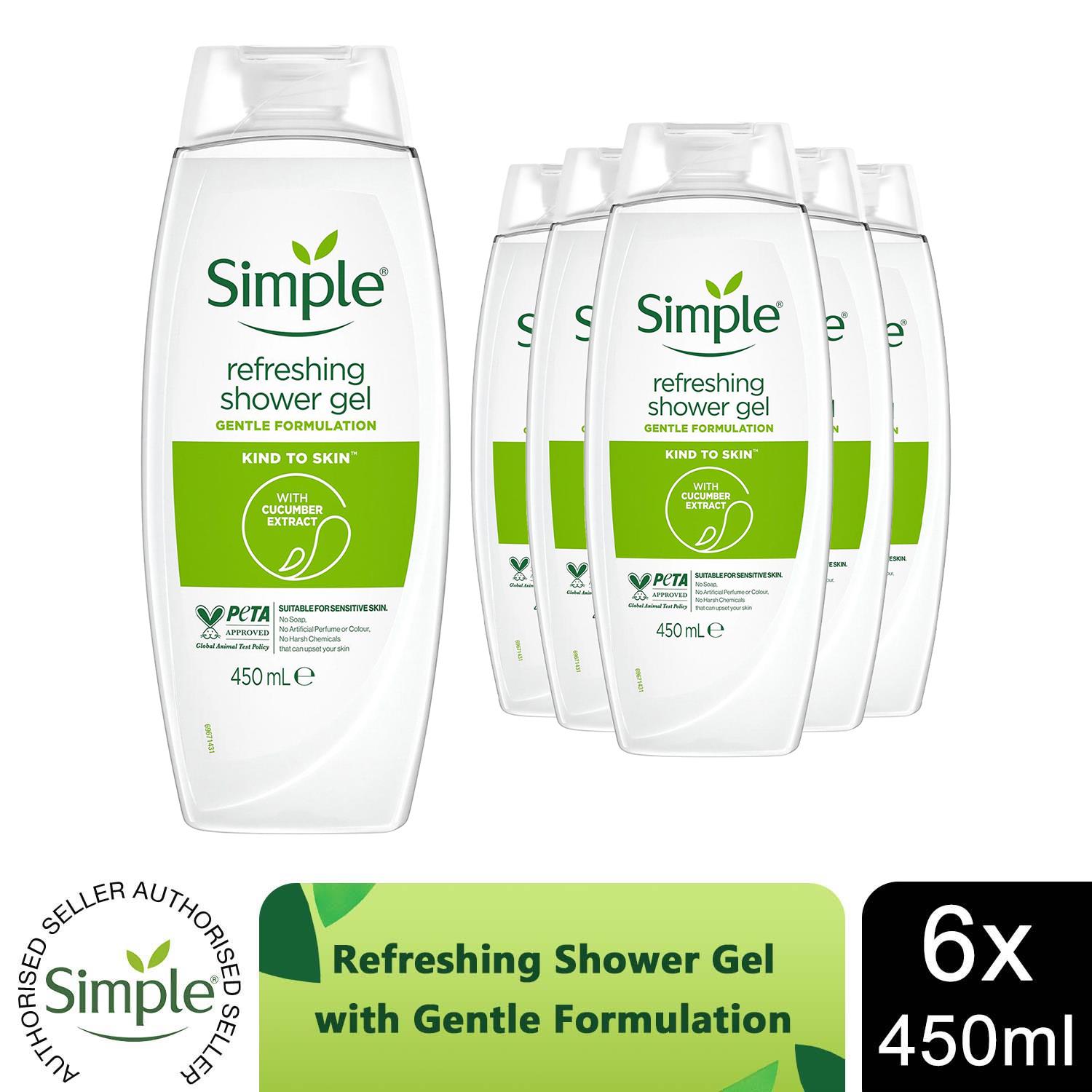 Gel de ducha refrescante, nutritivo o sensible Simple Kind to Skin, 450 ml - Imagen 51 de 124