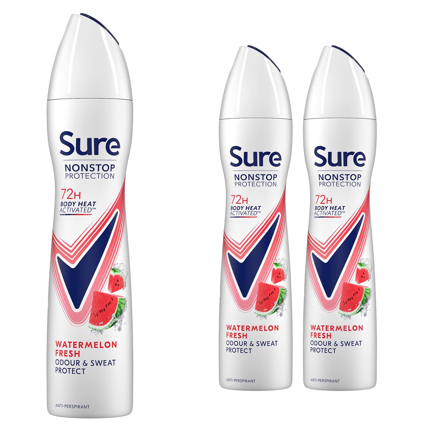 Sure Women Anti-perspirant 72H Nonstop Protection Deodorant, 250ml 3 Pack - Picture 87 of 91
