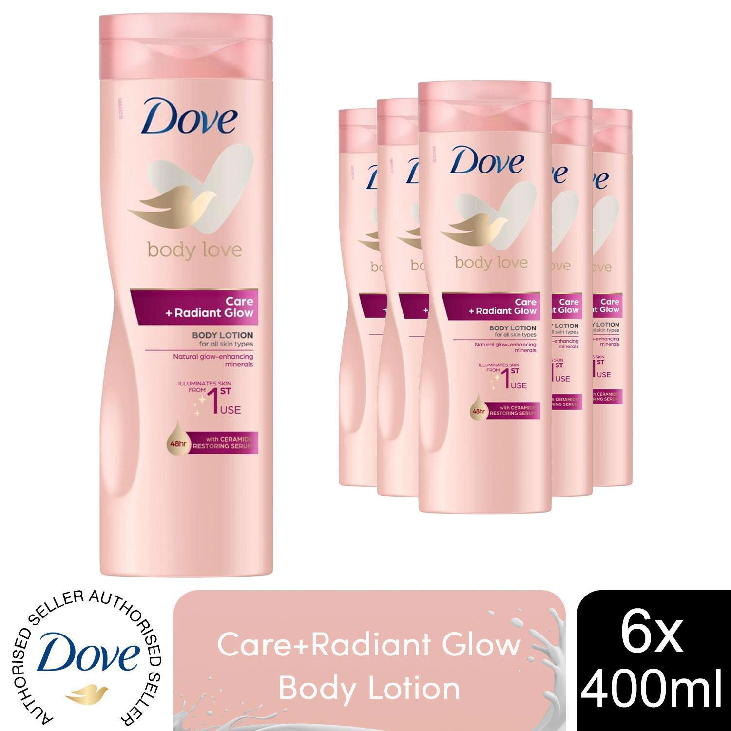 Dove Body Lotion Body Love Care+Radiant Glow for All Skin Types 400ml, 3 or 6 Pk - Picture 18 of 25