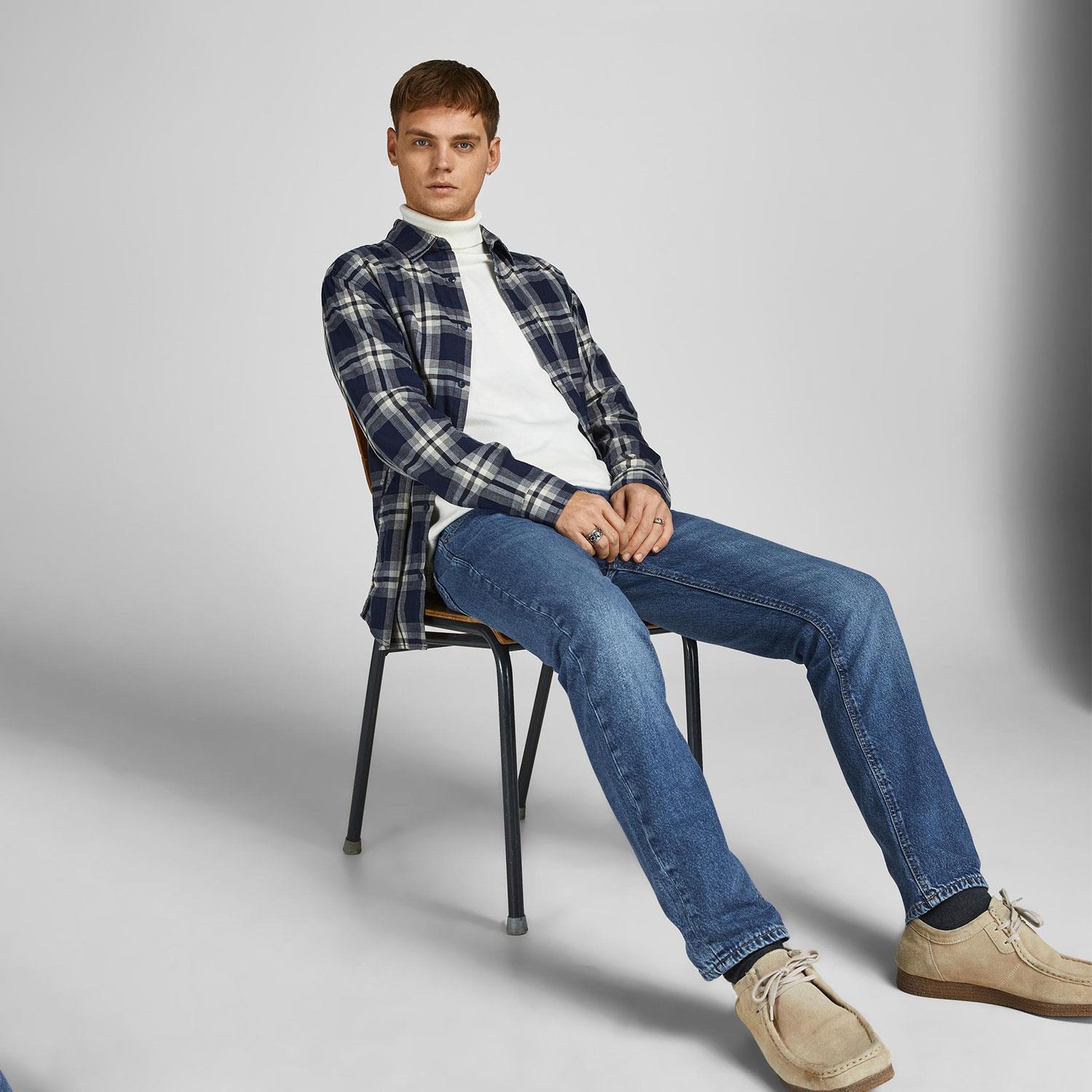 Pantalones de mezclilla azul Jack & Jones para hombre de ajuste cómodo - Imagen 29 de 66