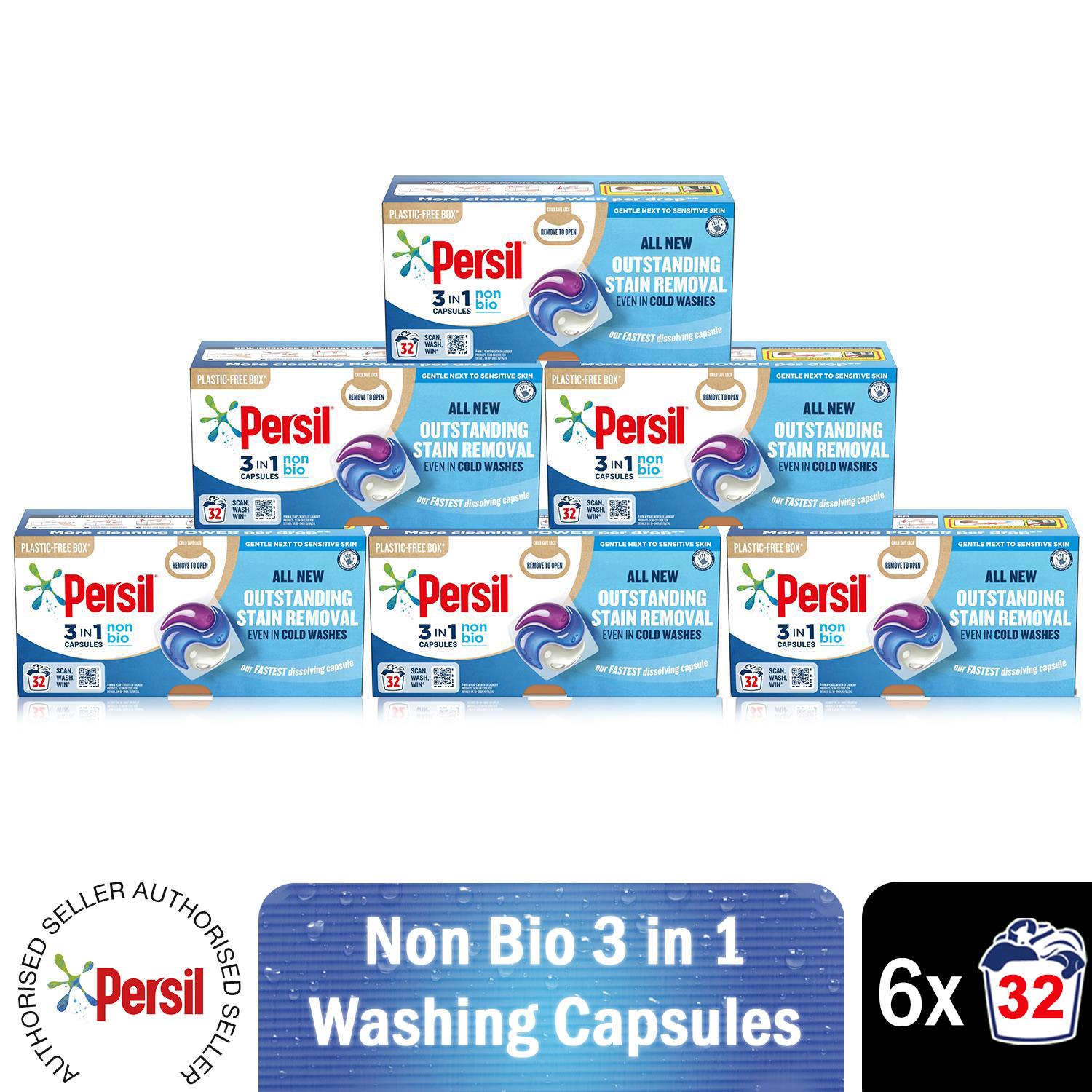 Persil 3-in-1 Washing Capsules, Colour Protect, Bio or Non-bio, 32 Washes - Picture 82 of 130