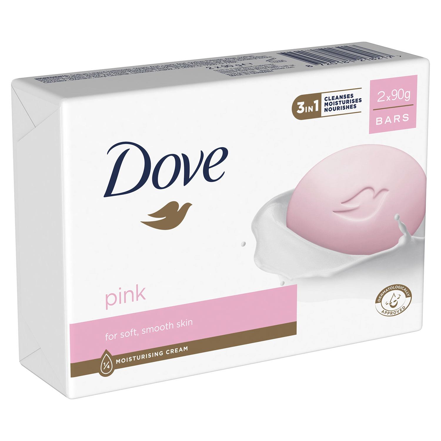 Barra Crema de Belleza Hidratante Dove para Piel Sensible y Suave, Suave, 2x90g - Imagen 30 de 81